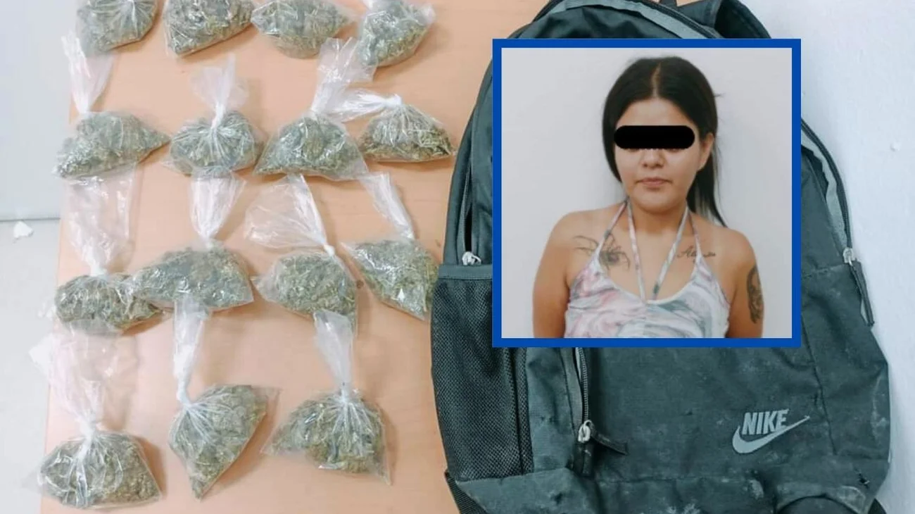 Detienen a mujer con dosis de marihuana en Escobedo