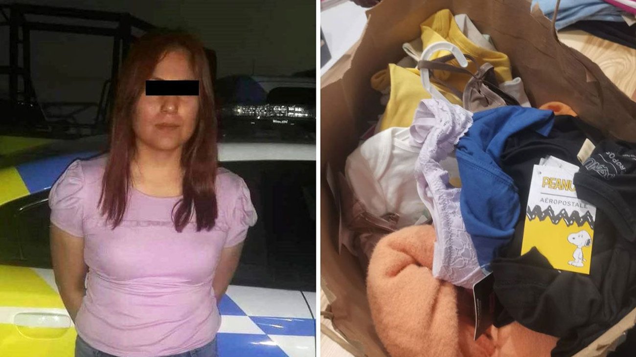 Detenida por robar en tienda departamental de Monterrey