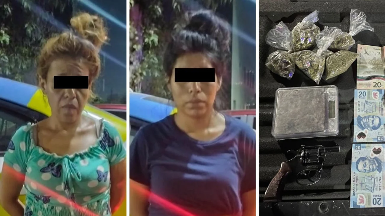 Caen por pelear en la calle; les encuentran droga y arma