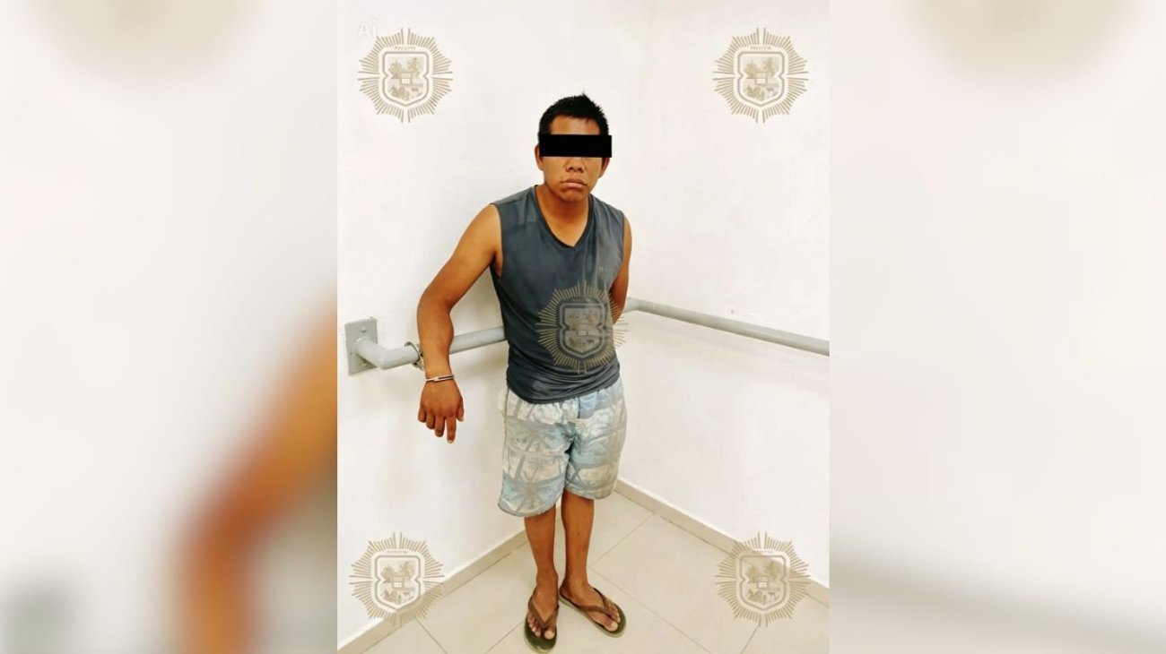 Cae por presuntamente agredir a su pareja con un machete