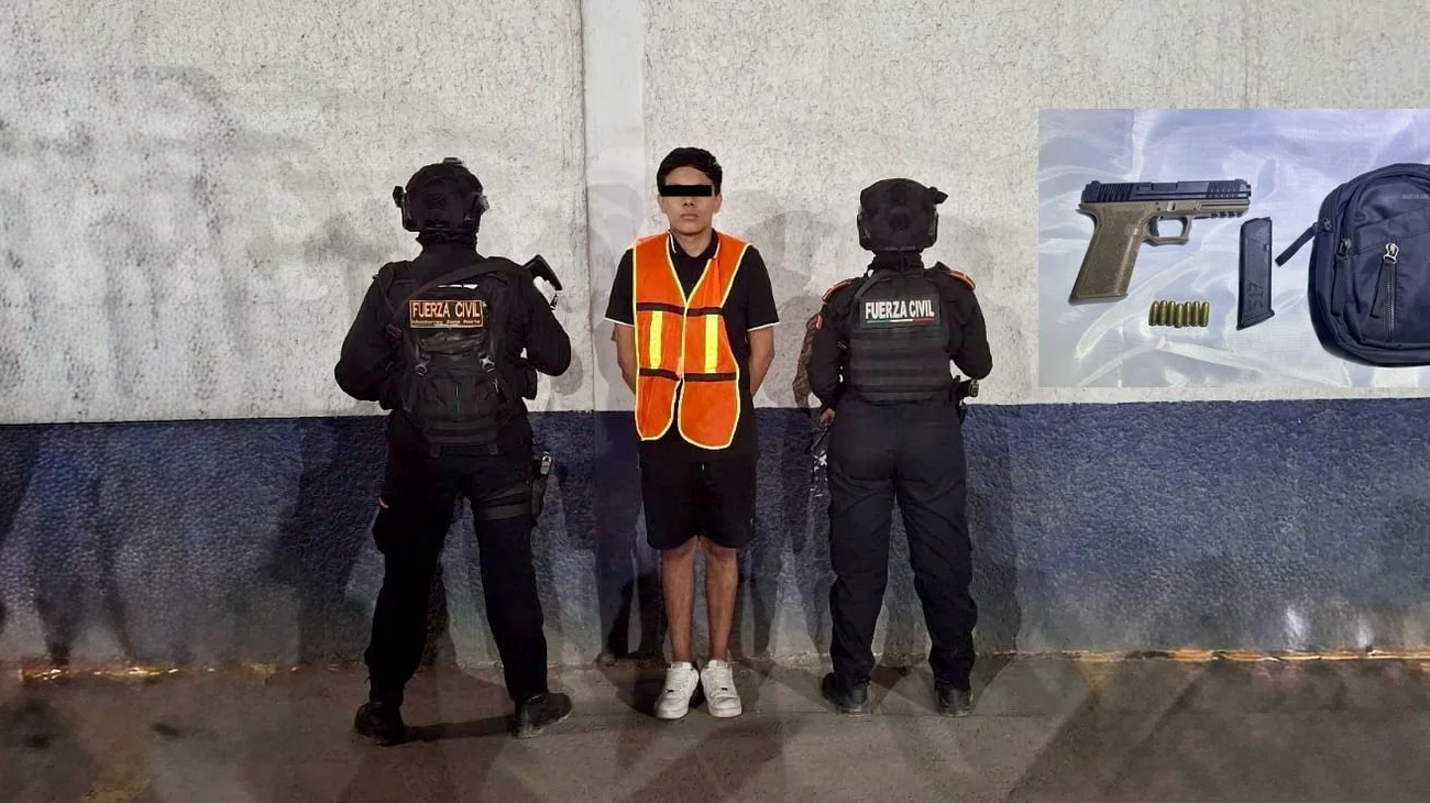 Detienen a joven con pistola tras riña en colonia Ferrocarrilera