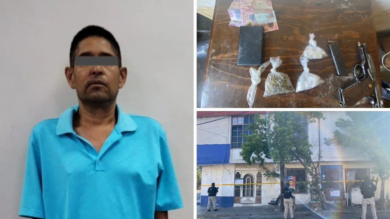 Catean casa; capturan a presunto distribuidor de droga