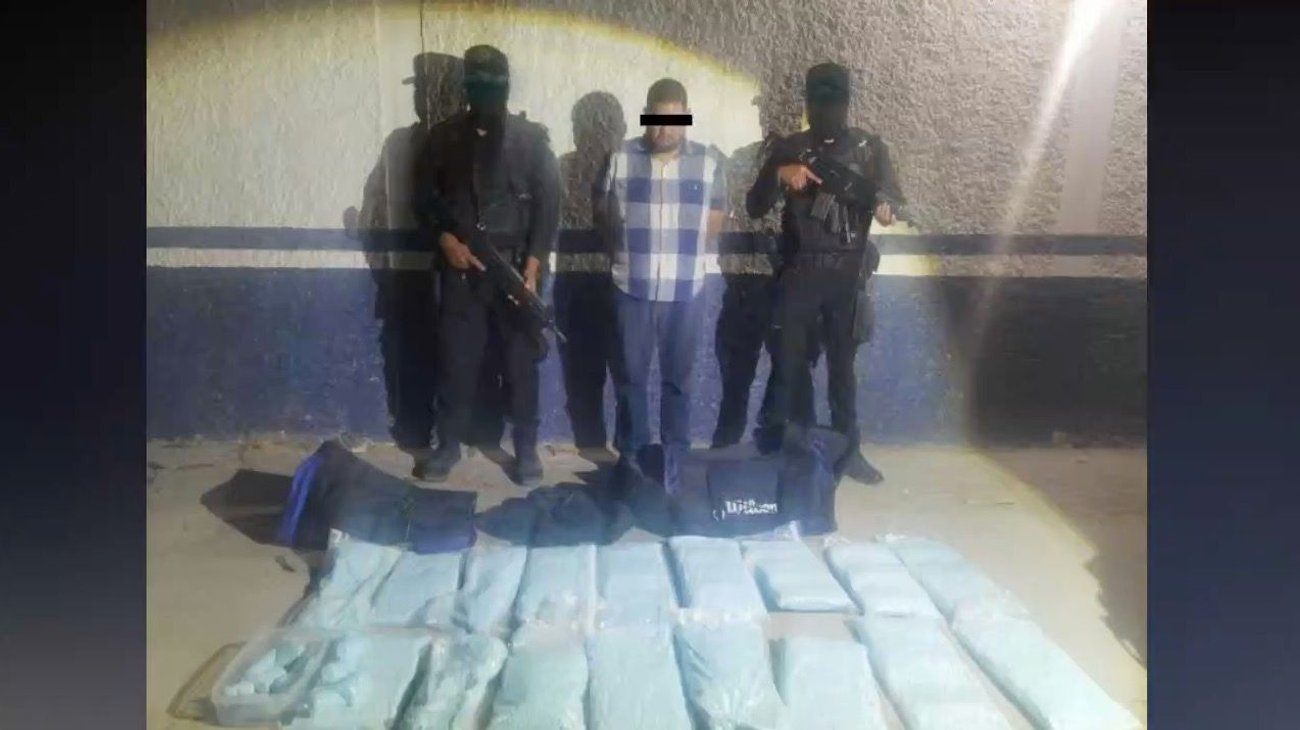 Detiene Fuerza Civil a hombre con 55 kilos de fentanilo