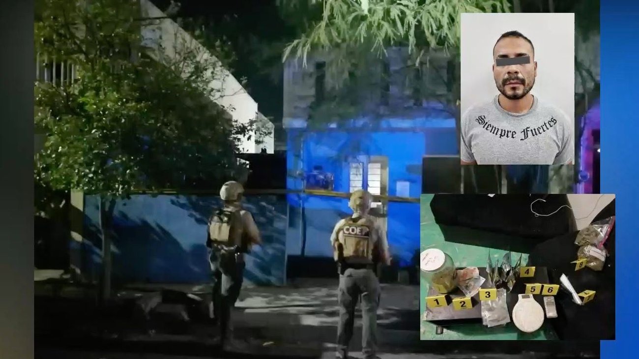 Cateo en domicilio deja un detenido y aseguramiento de droga