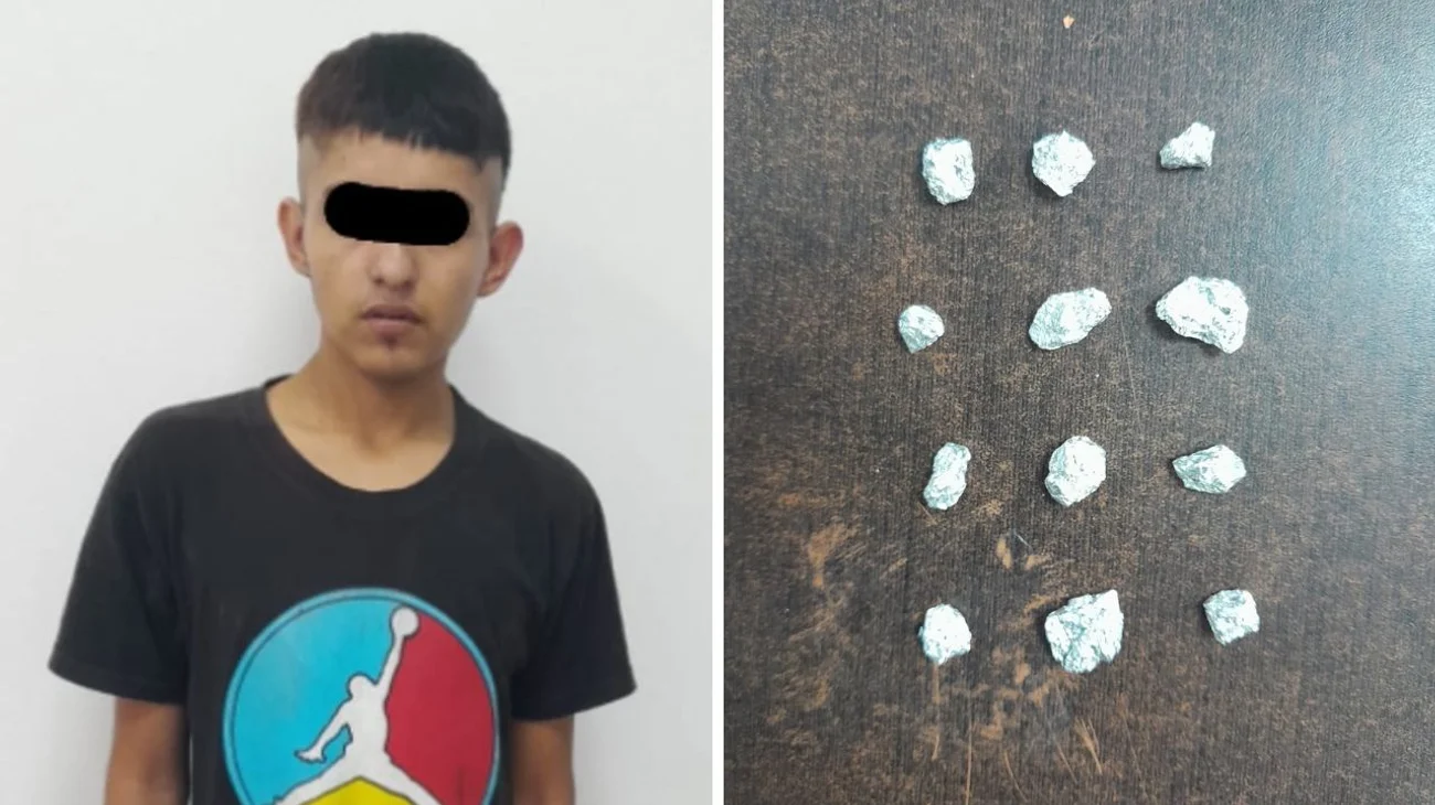 Detienen a joven por posesión de drogas en Escobedo
