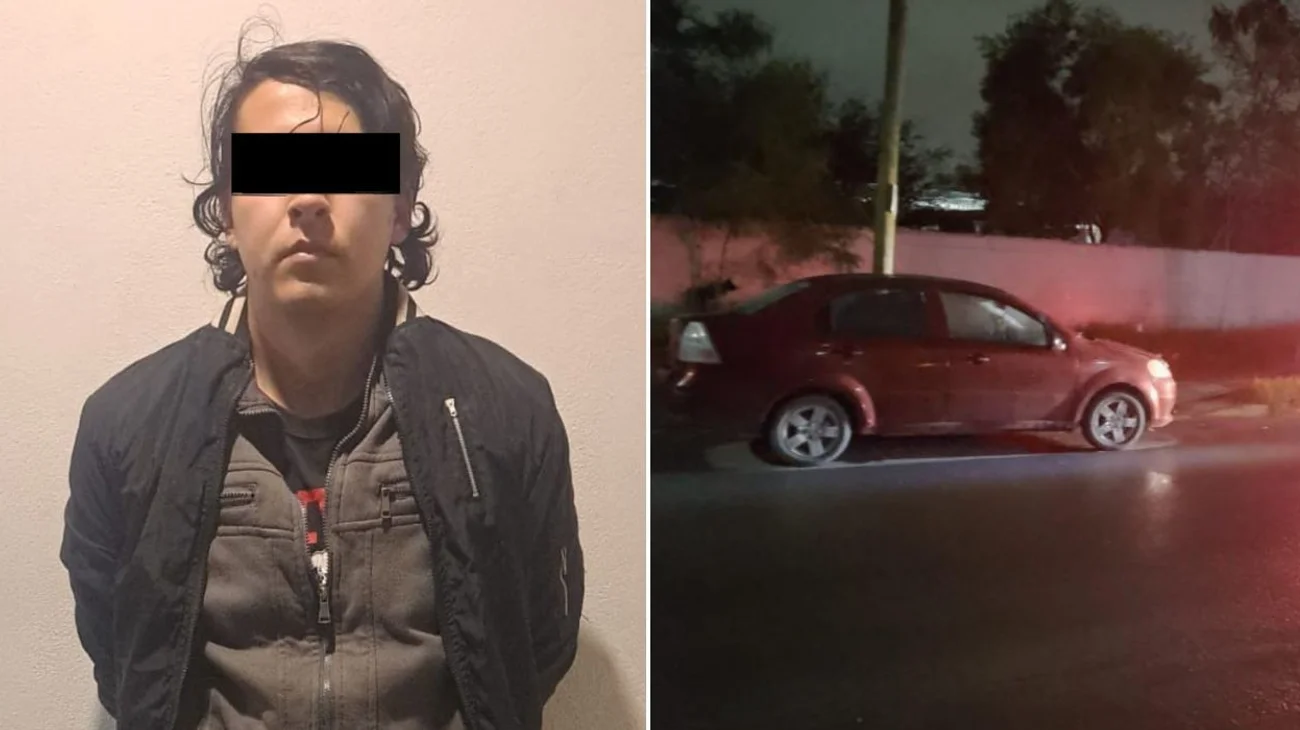 Detienen a conductor por circular en auto con placas sobrepuestas