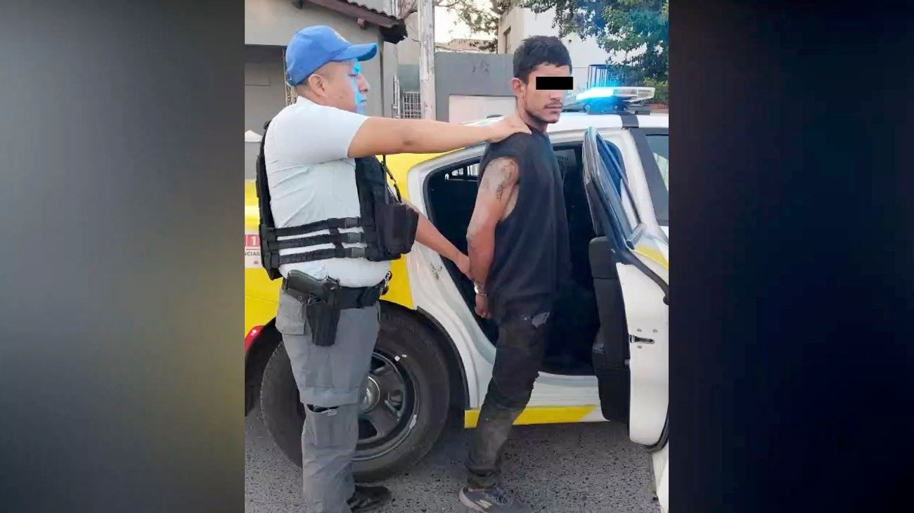 Lo sorprenden cortando con segueta cable de telefonía