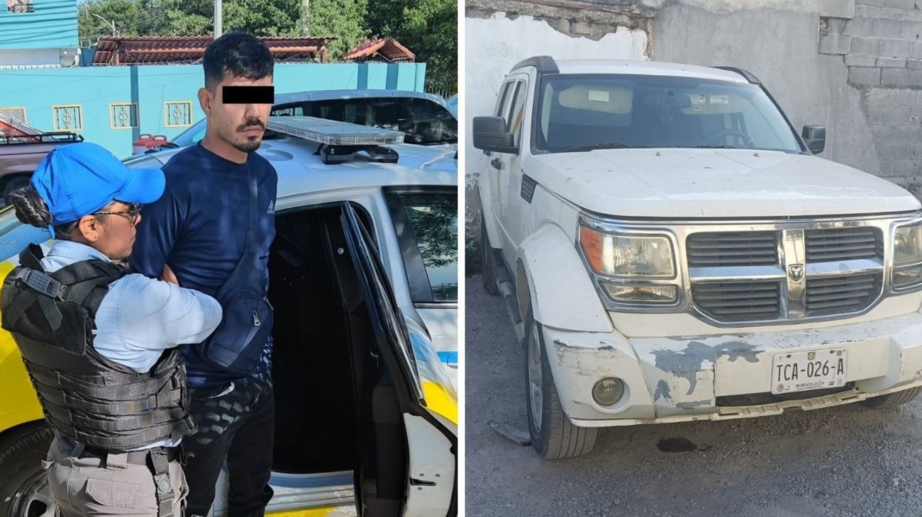 Va a pedir trabajo manejando camioneta robada