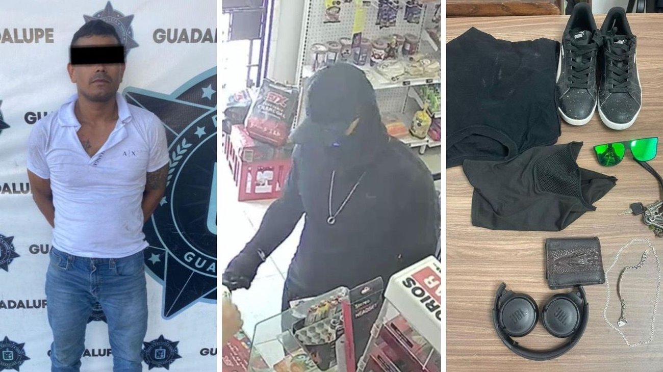 Cae presunto responsable de robos con violencia a negocios