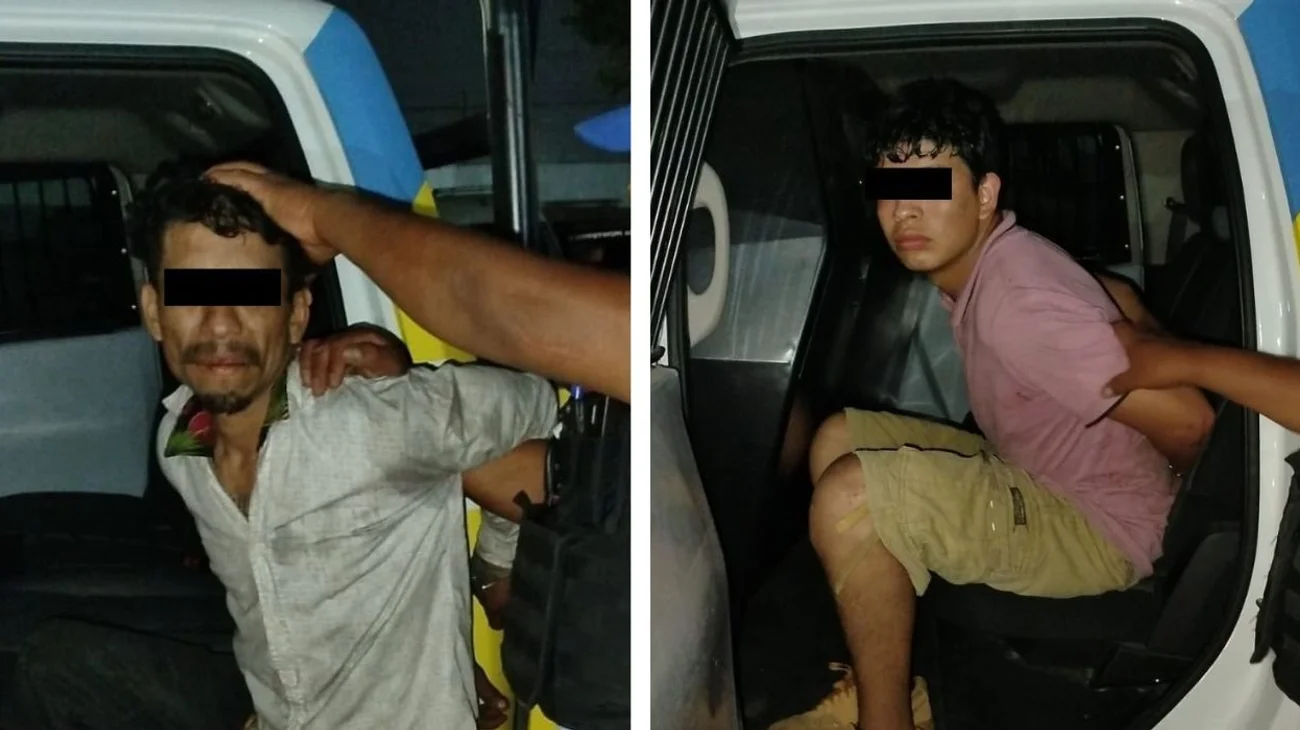 Detienen a dos hombres por asalto con segueta en Monterrey