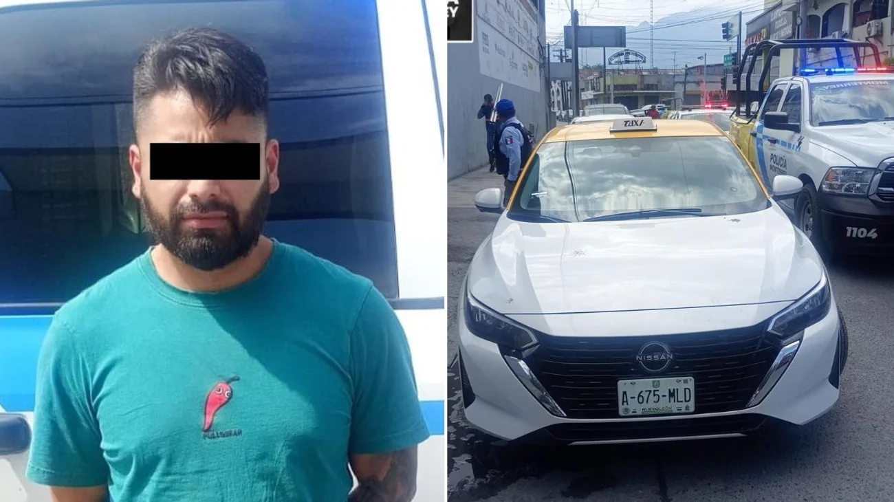 Detienen a hombre por circular en taxi con reporte de robo