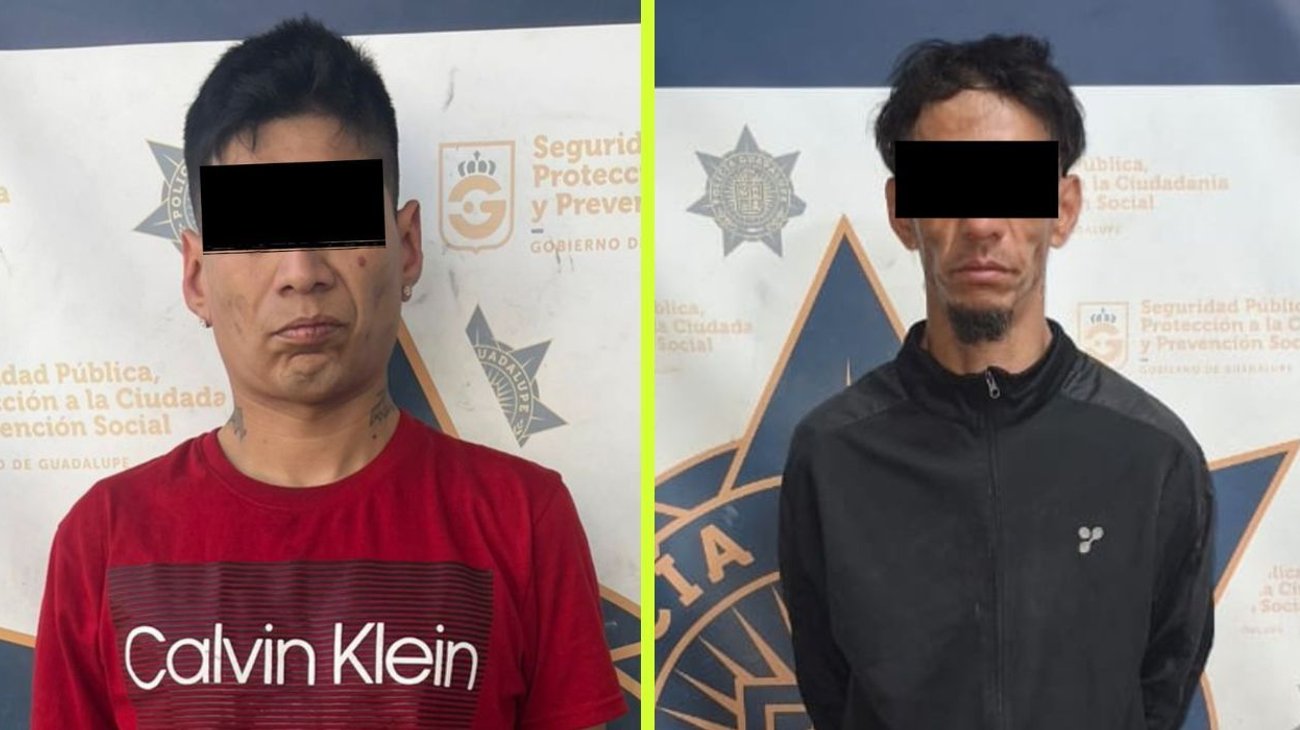 Caen dos motociclistas en operativos en Guadalupe