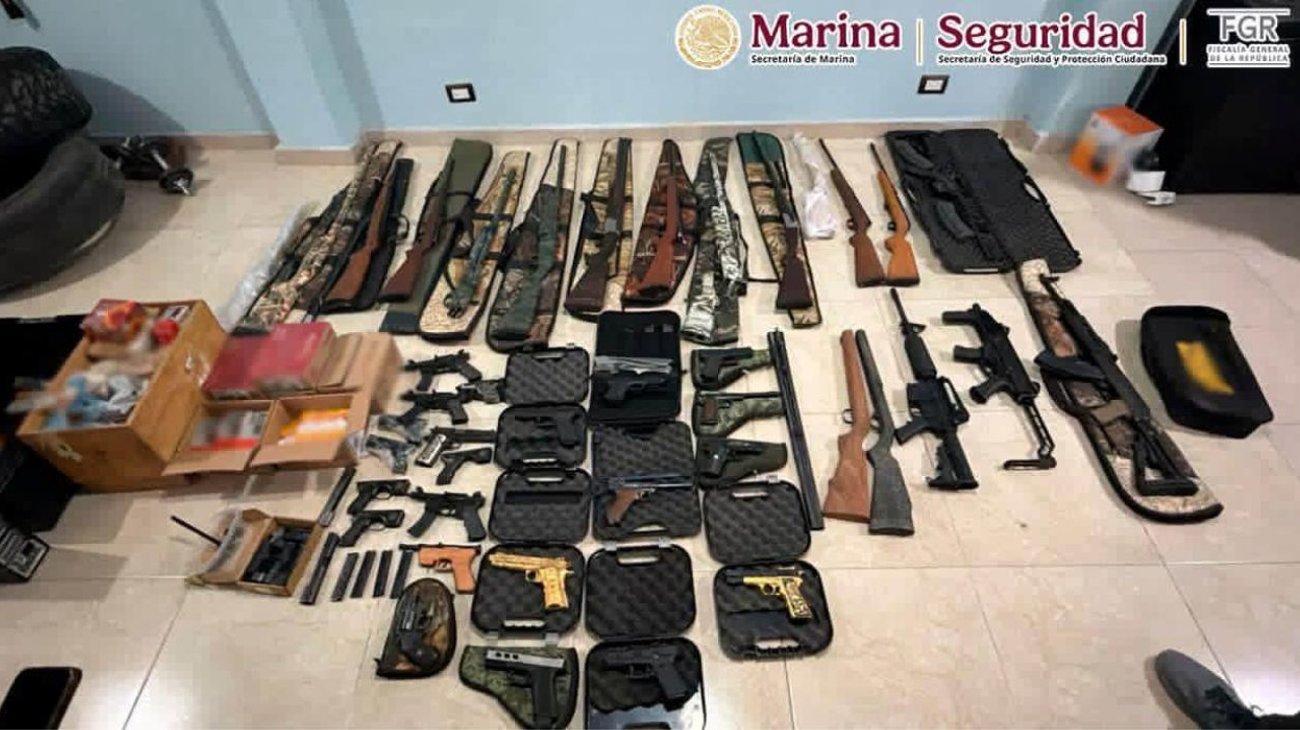 Decomisan armas artesanales y detienen a cuatro personas