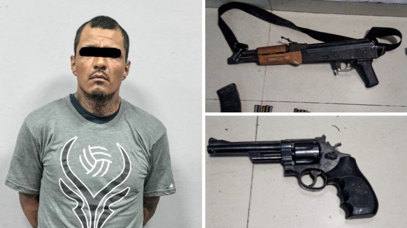 Recibe a balazos a policías de Escobedo; queda detenido