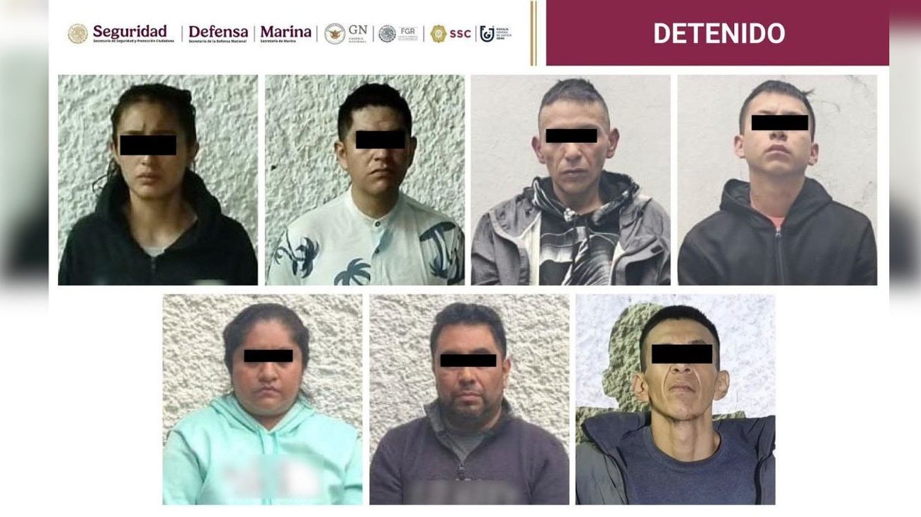 Caen siete presuntos integrantes de célula delictiva tras cateos