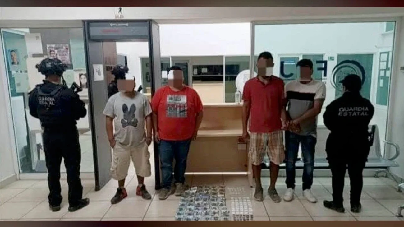 Detiene Guardia Estatal a 4 presuntos narcomenudistas en Reynosa