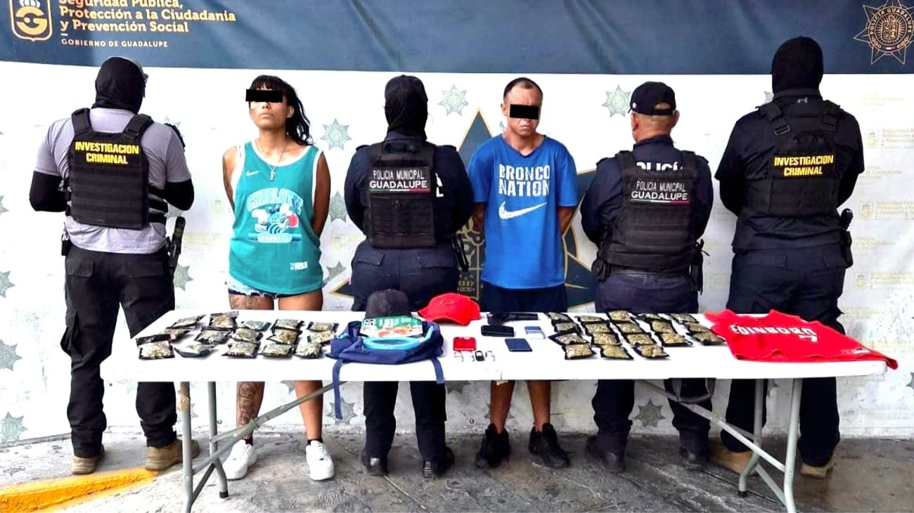 Cae pareja por más de 20 robos a tiendas en cuatro municipios