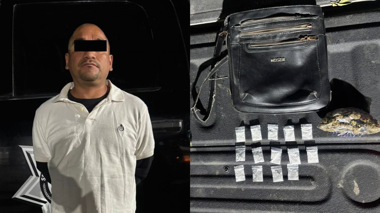 Detienen a pareja con 26 envoltorios de droga en Monterrey
