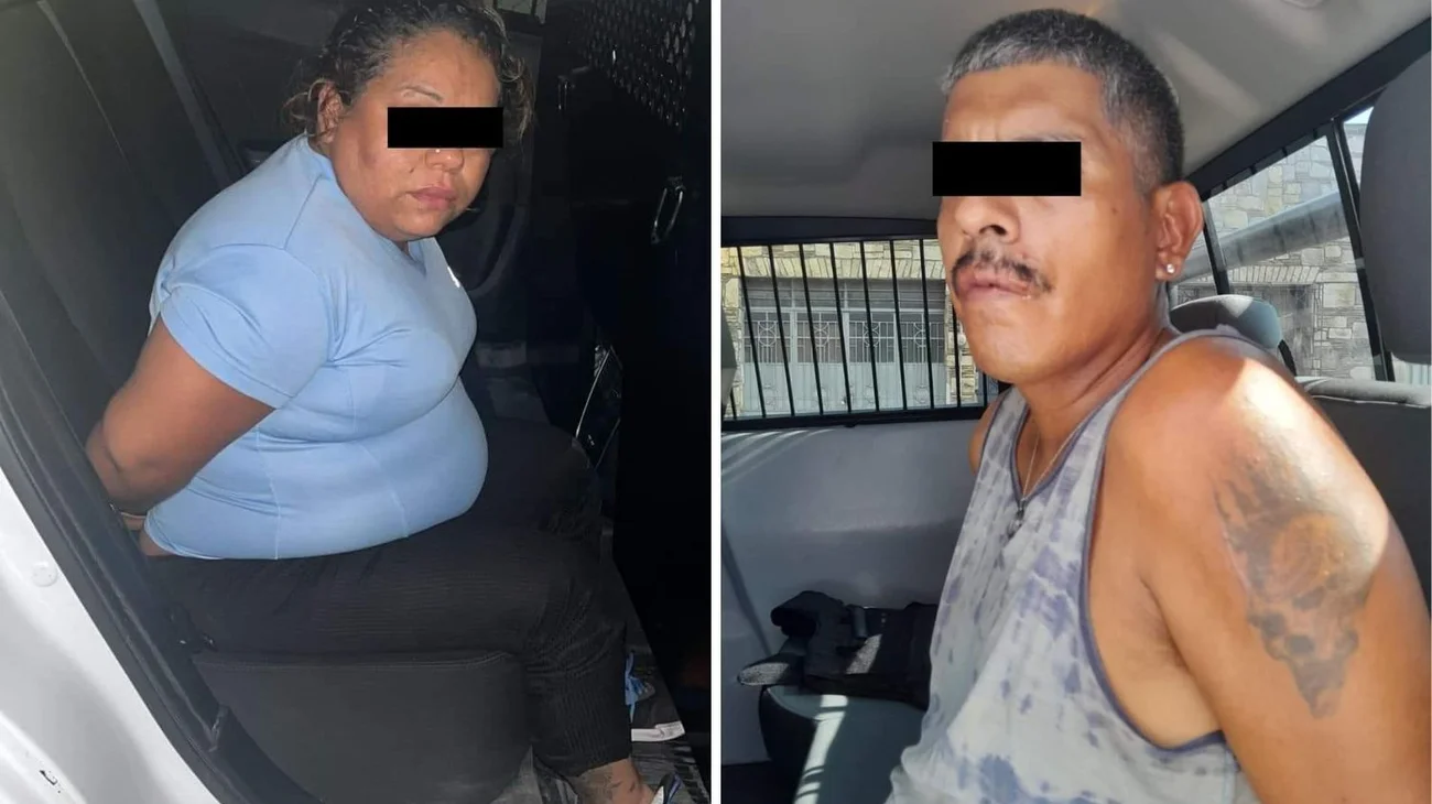 Detienen a pareja con drogas en el Centro de Monterrey