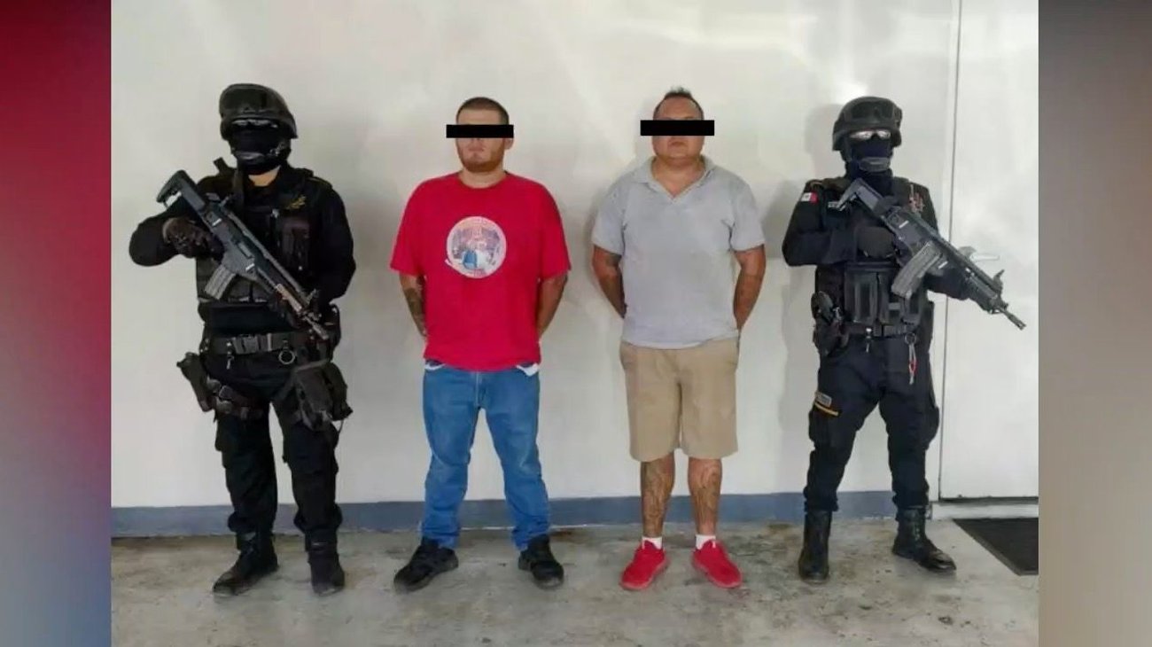 Capturan a dos circulando en taxi con arma y droga