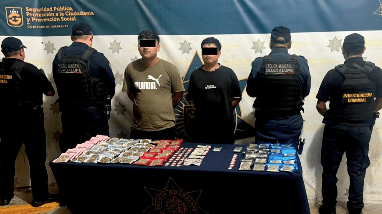Detienen a dos presuntos integrantes de 'Los Gengis' en Guadalupe