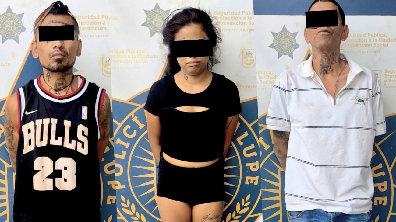 Detienen a tres presuntos generadores de violencia en Guadalupe