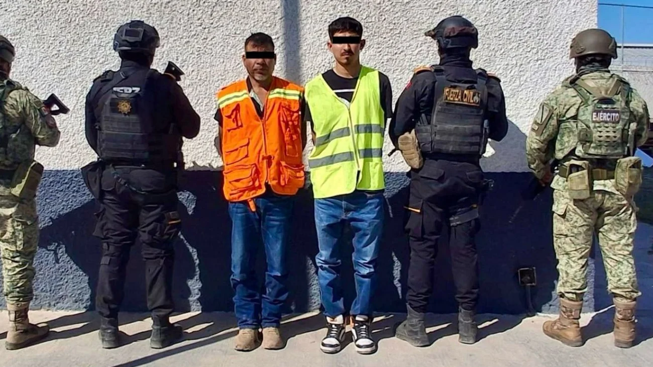 Detienen a dos hombres y aseguran armas en Marín, N.L.