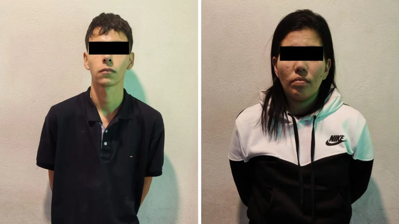 Detienen a pareja con droga, celulares y tarjetas bancarias