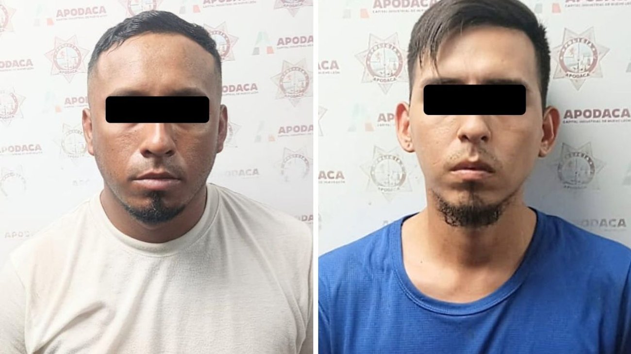 Detienen policías de Apodaca a dos por narcomenudeo