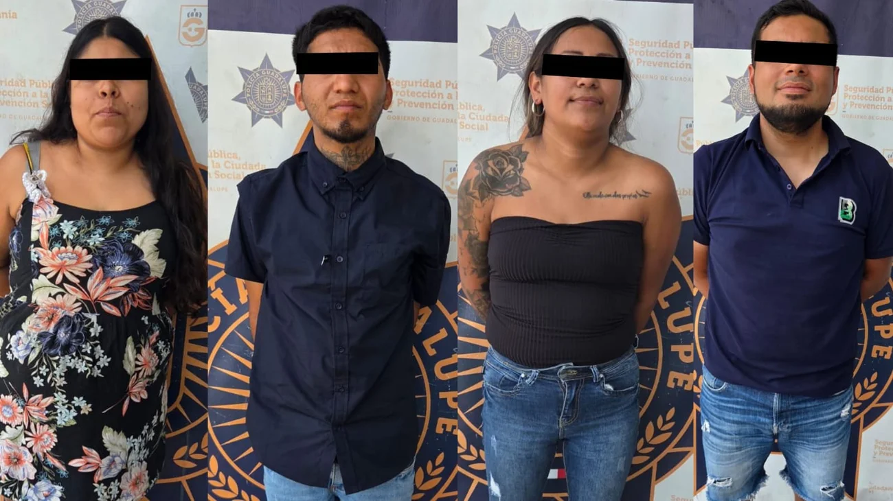 Detienen a cuatro por robar charolas de carne y pollo en tienda