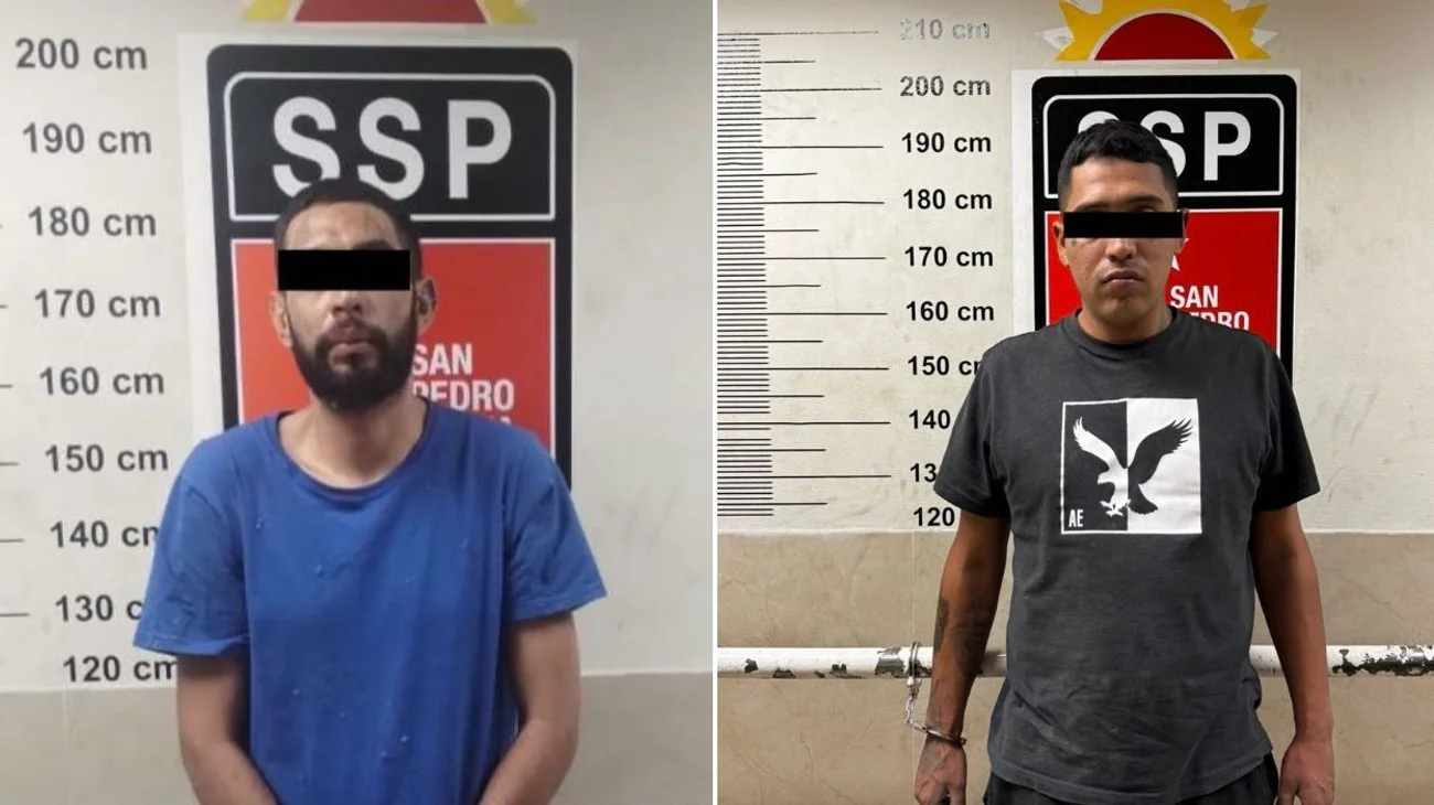 Capturan en San Pedro a dos hombres con órdenes de aprehensión