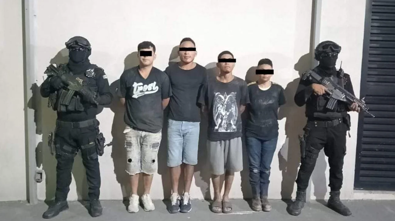 Detienen a cinco narcomenudistas con psicotrópicos en Zuazua