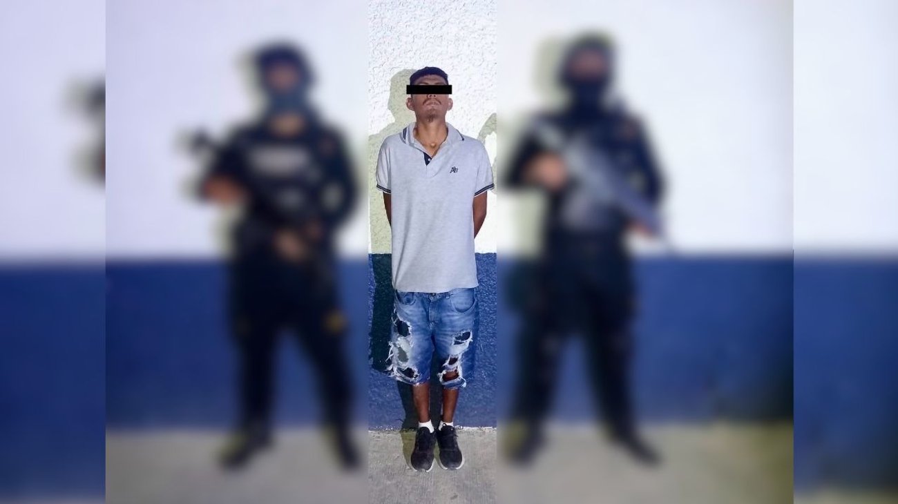 Detienen a hombre armado y con drogas en Monterrey