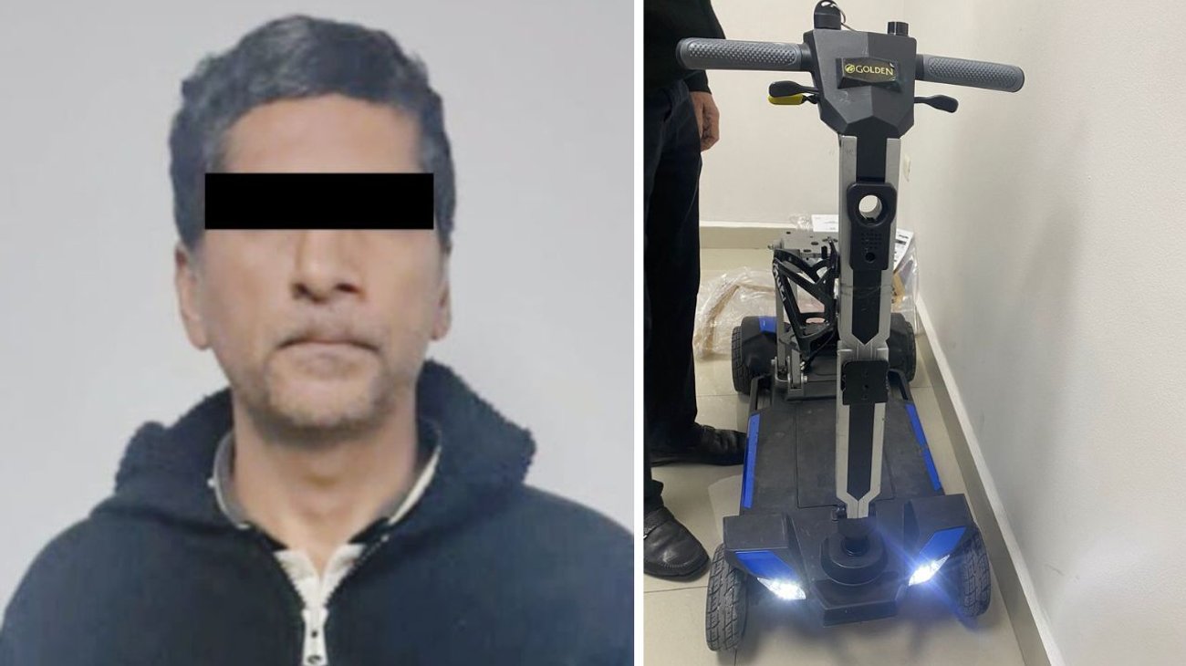 Detiene a hombre por robar un scooter eléctrico