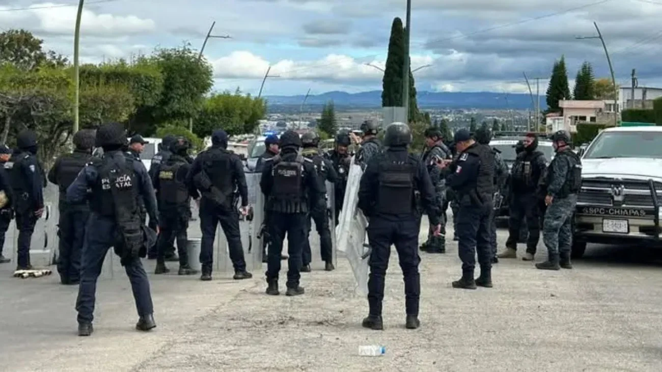 Caen 92 policías en Chiapas por presuntos nexos con el narco
