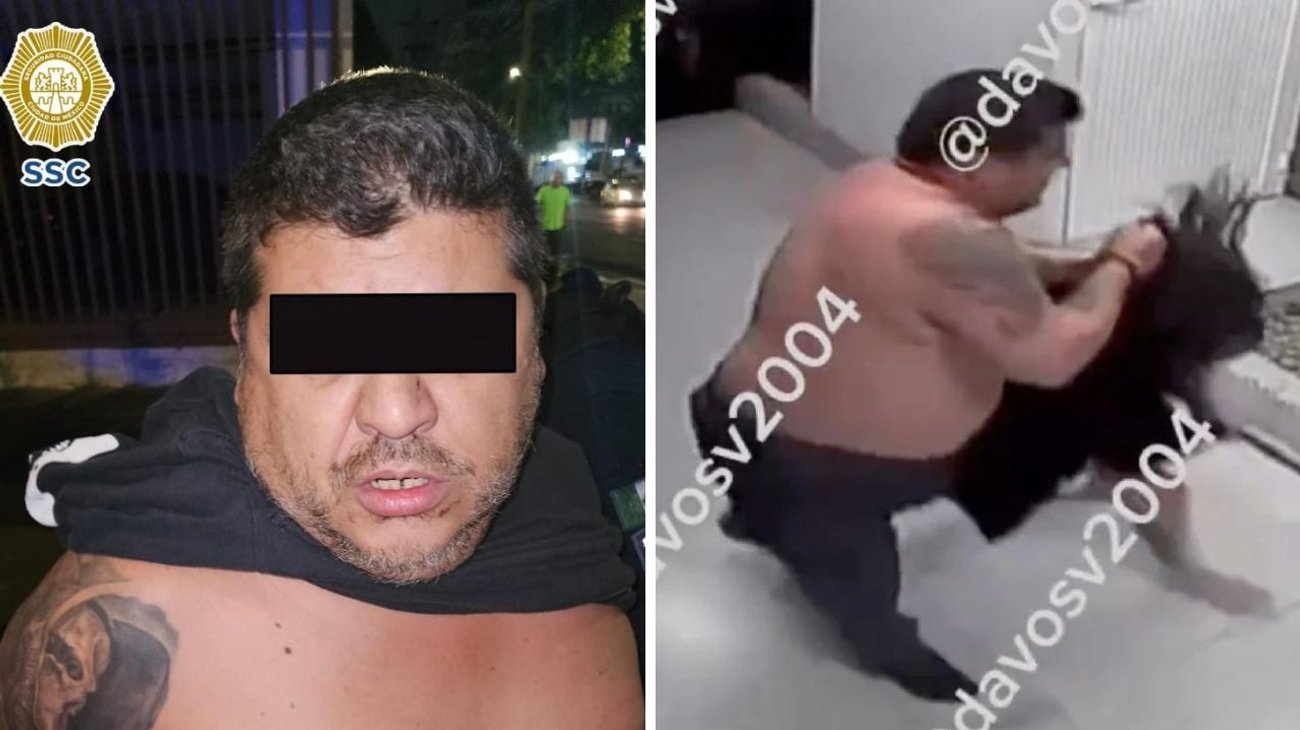Detienen a hombre que golpeó brutalmente a mujer en CDMX