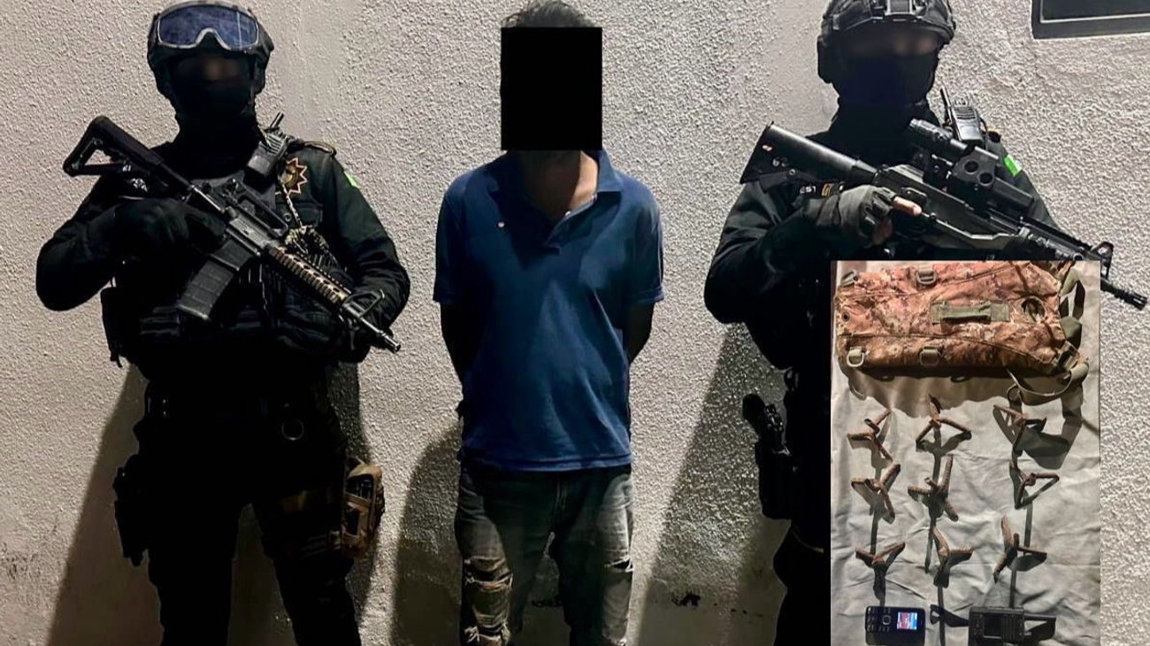 Capturan a hombre en Anáhuac por colocar ponchallantas