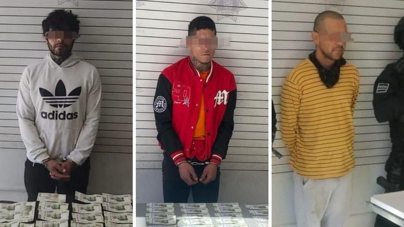 Detienen a 3 con drogas y billetes falsos en Saltillo 