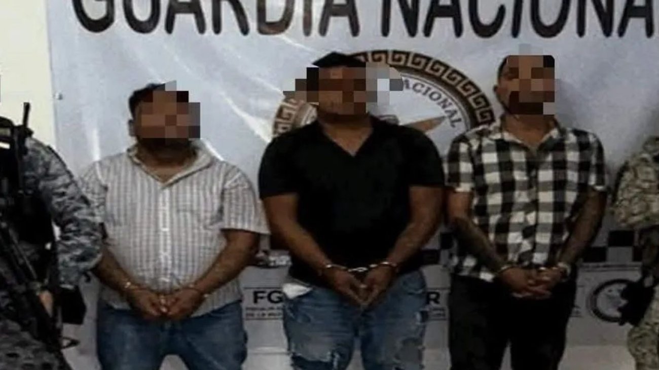 Capturan a tres hombres armados en posesión de droga en Matamoros