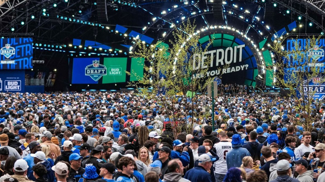 Detroit supera récord de asistencia en Draft NFL 2024