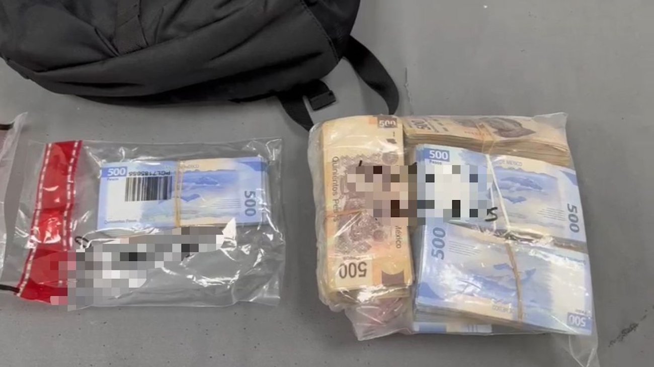 Detienen hombre con más de 800 mil pesos en su poder