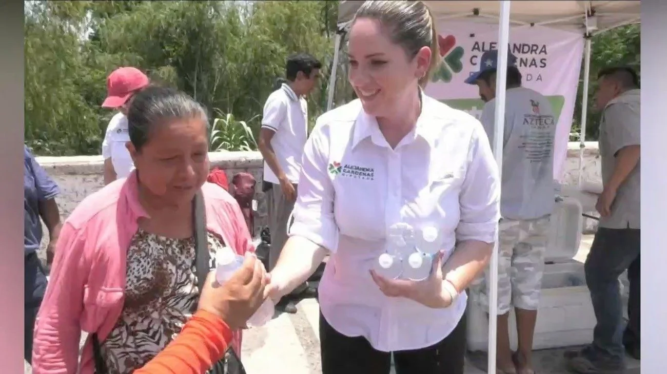 Activa diputada Alejandra Cárdenas centro de hidratación