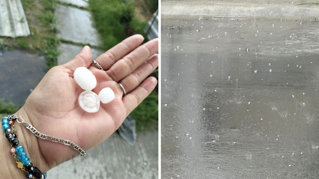 Reportan lluvia y granizo en zona metropolitana de Monterrey