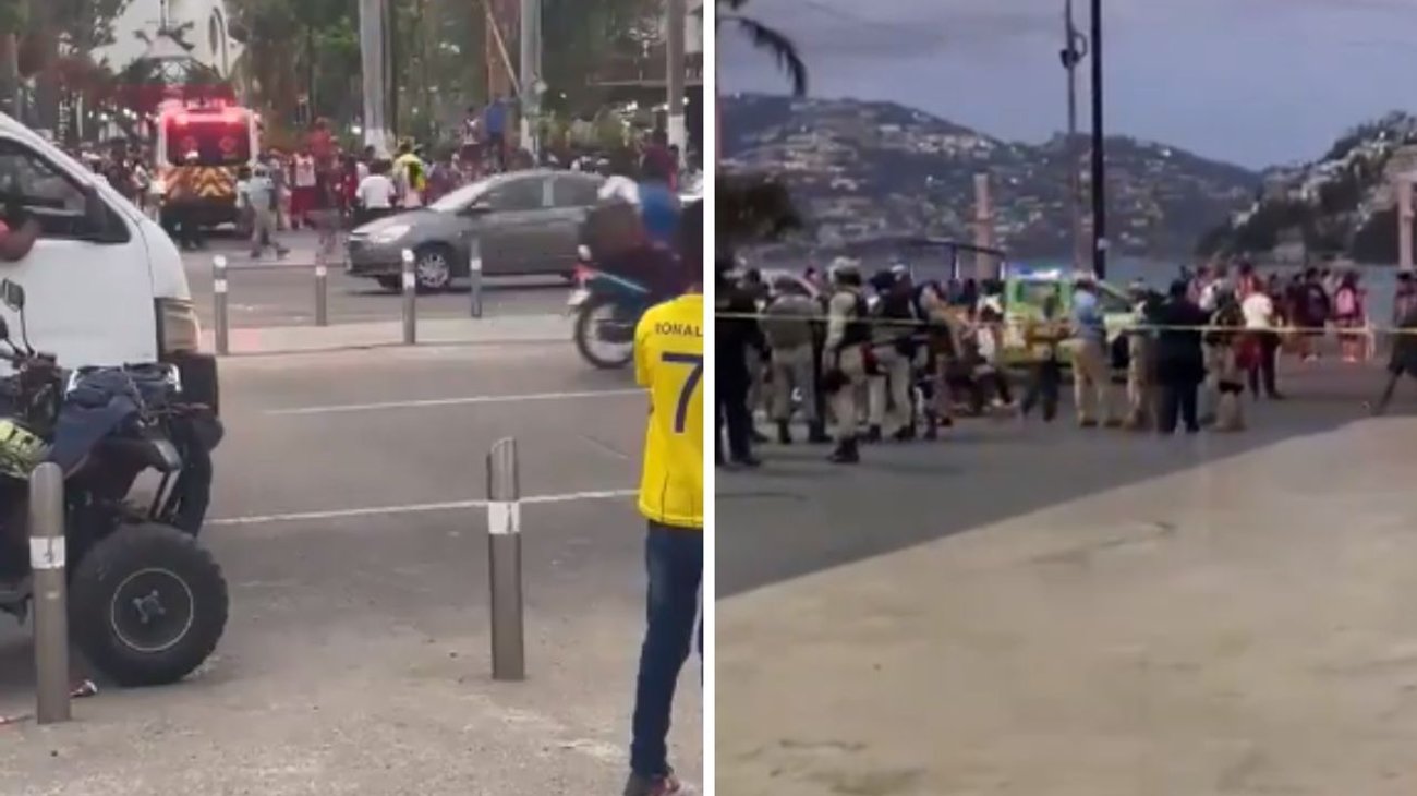 Estalla explosivo en zócalo de Acapulco y quedan 5 heridos