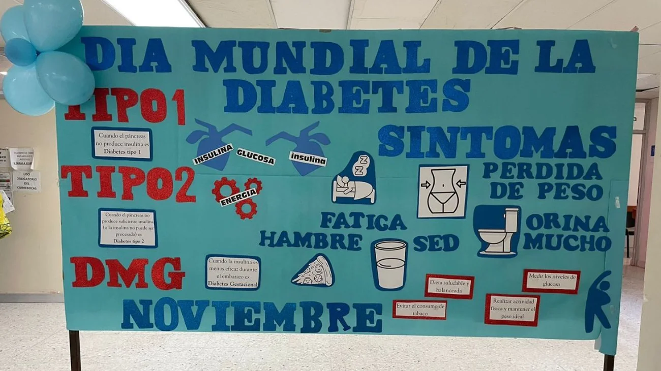 Conmemoran Día mundial de la Diabetes en hospital de Reynosa