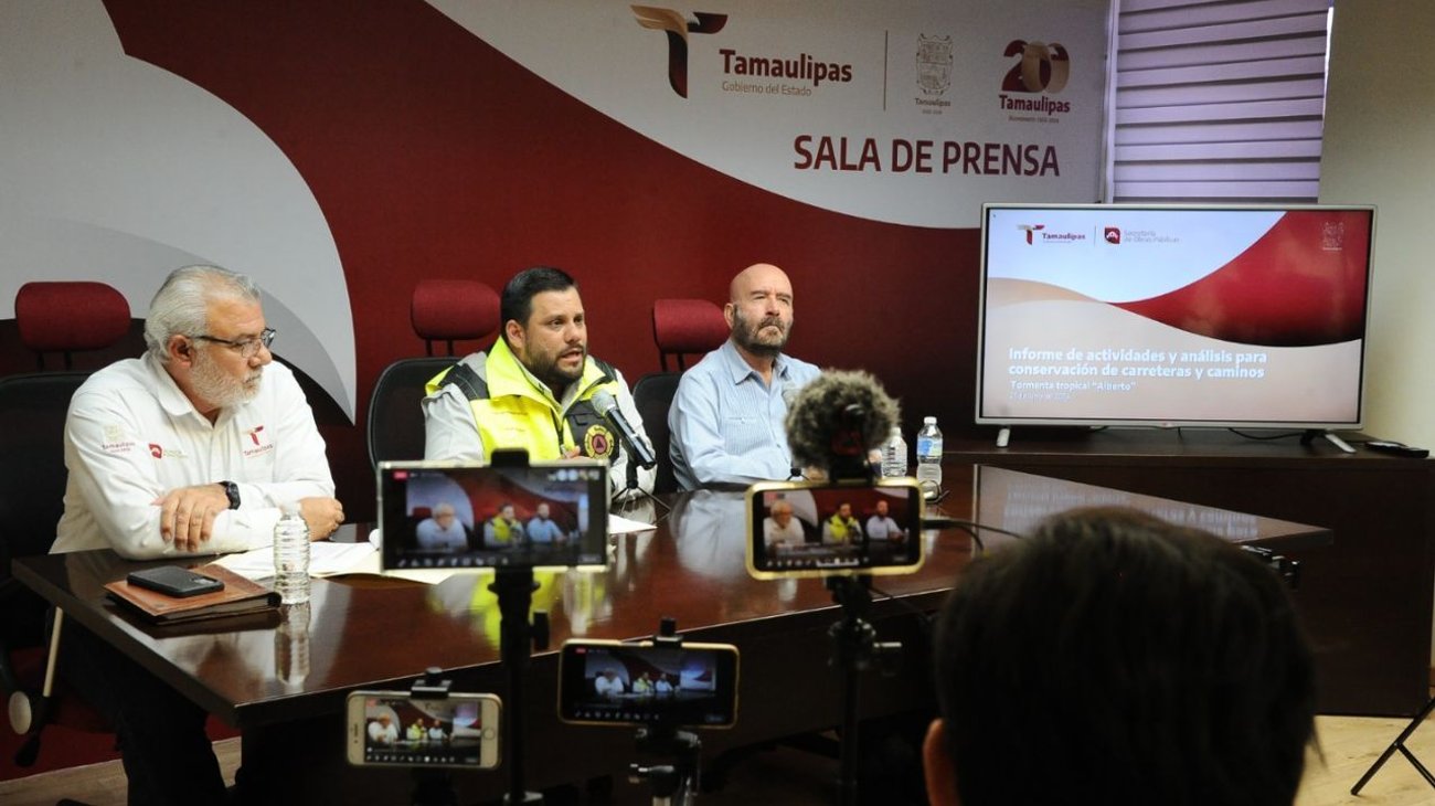 Confirma Tamaulipas saldo blanco tras tormenta 'Alberto'