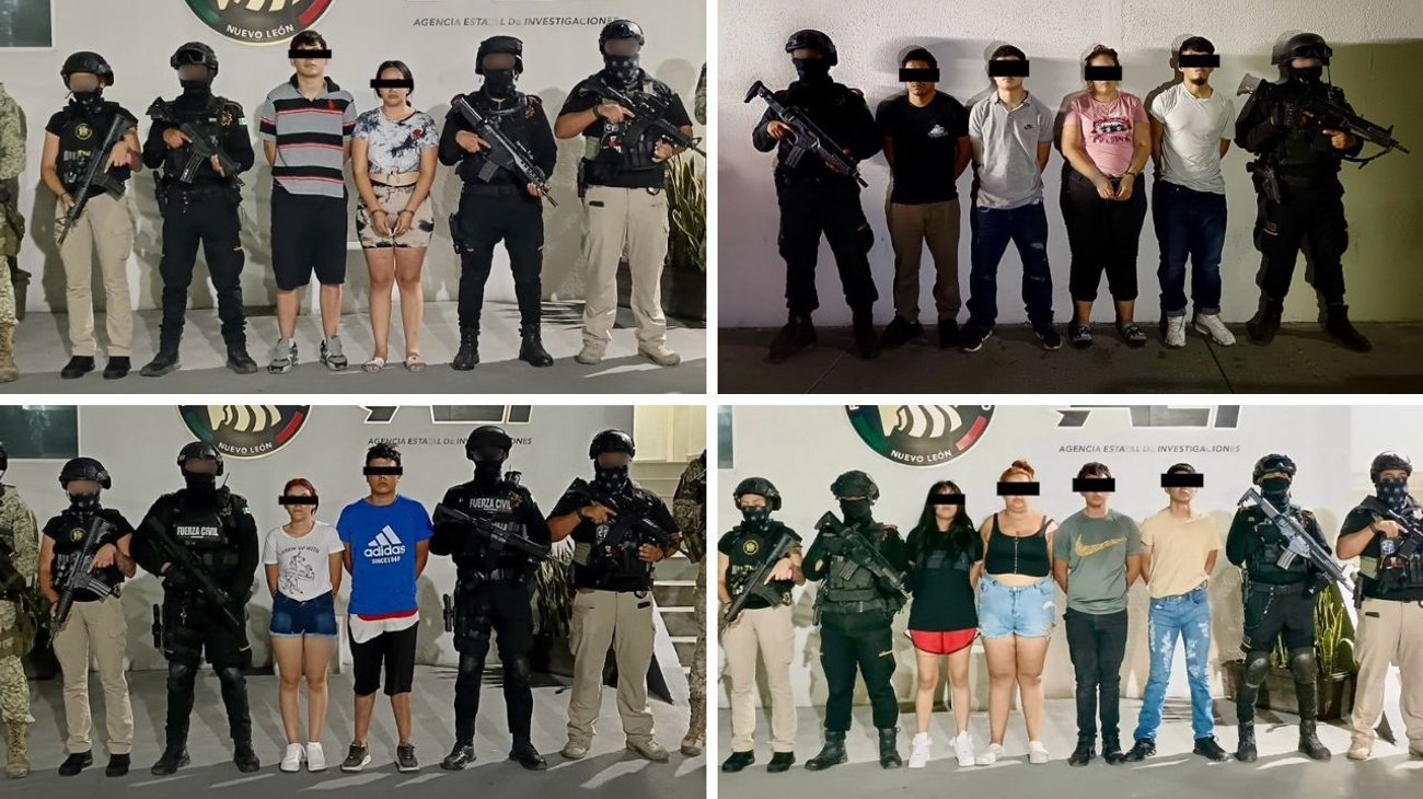 Vinculan a proceso a 12 detenidos por Fuerza Civil