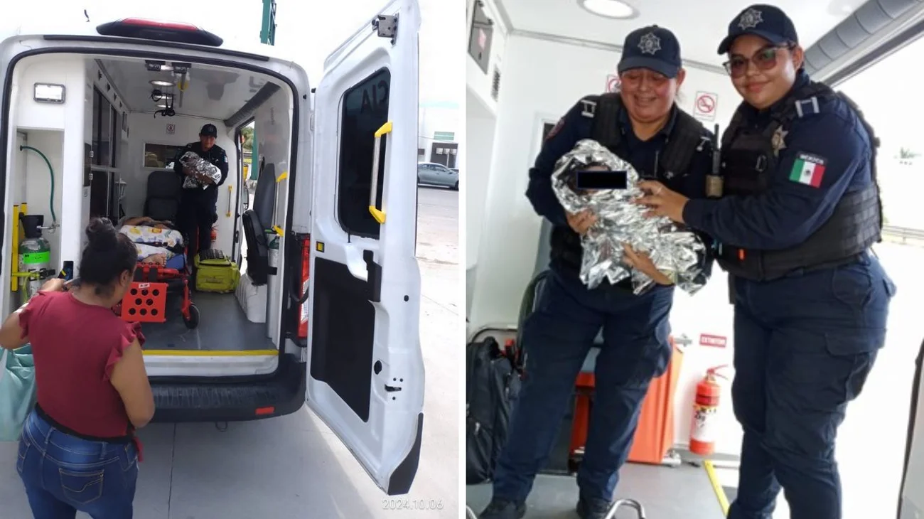 Policía ayuda a menor a dar a luz en carro en Guadalupe