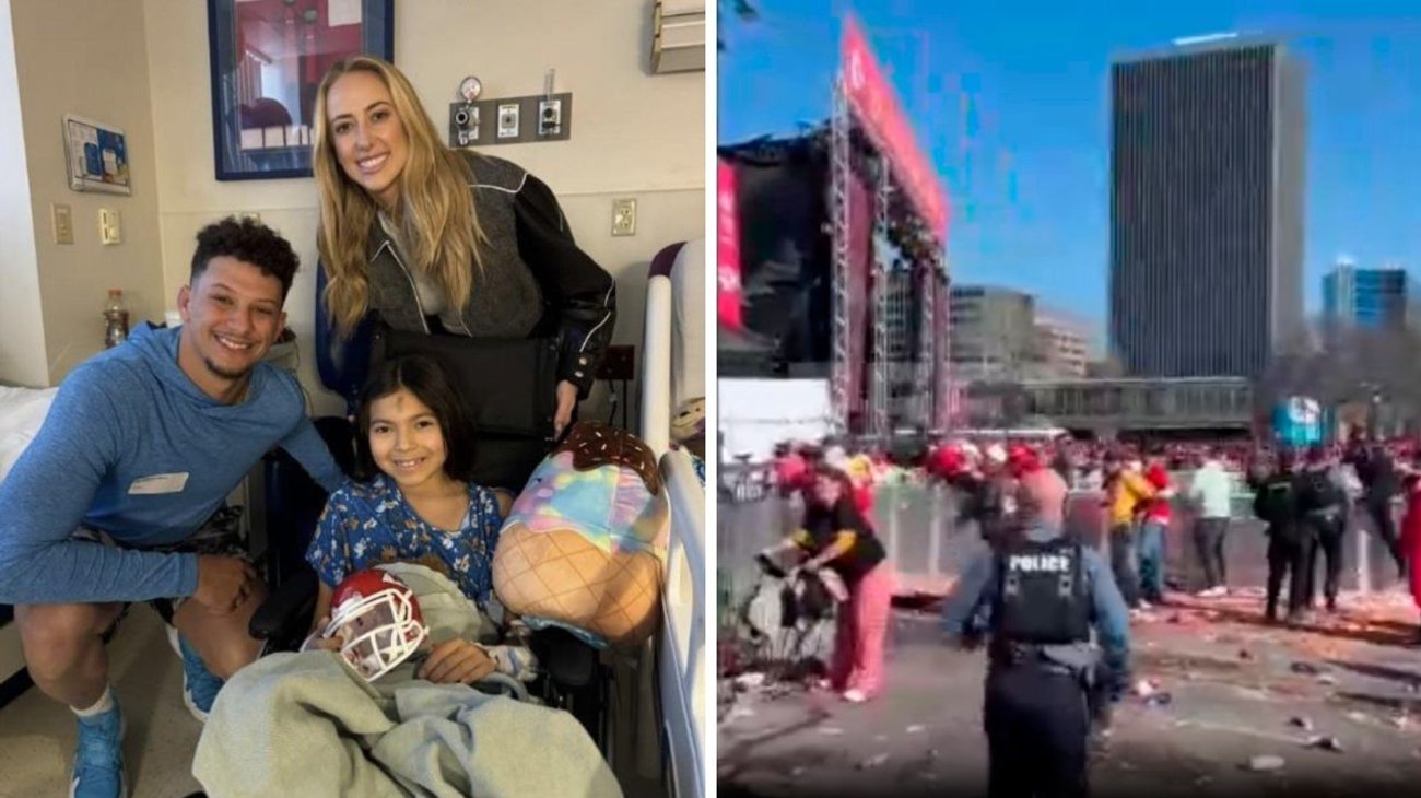 Visita Patrick Mahomes a víctimas del tiroteo en Kansas