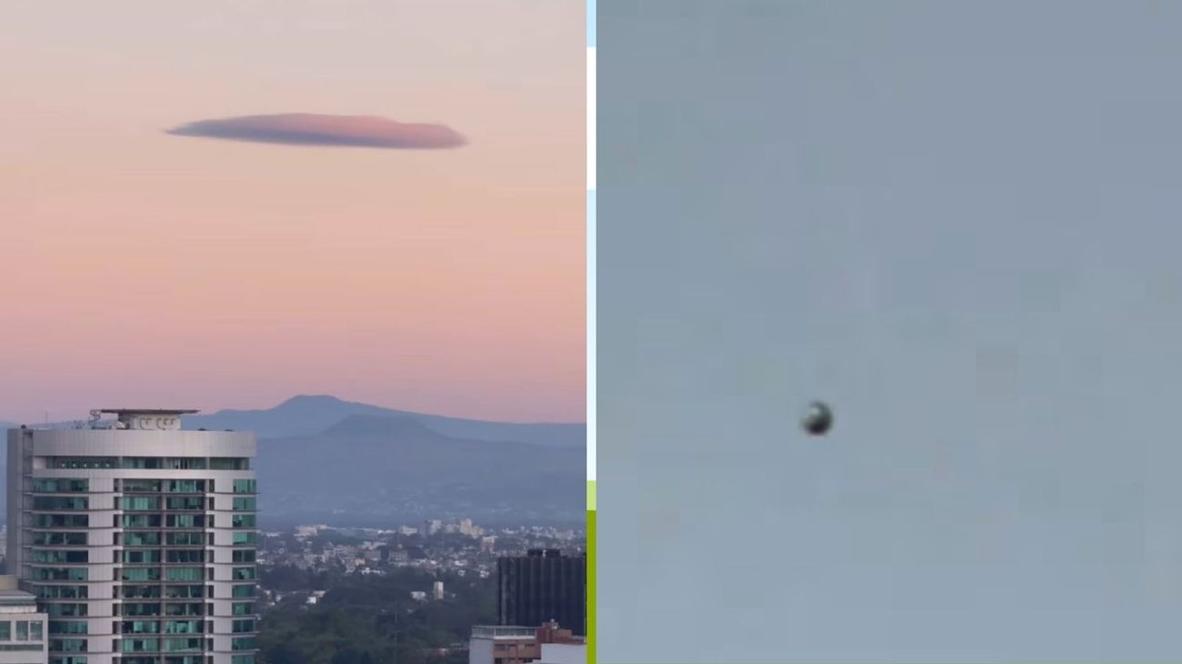 Por una extraña nube que no se movía, captan OVNI en CDMX